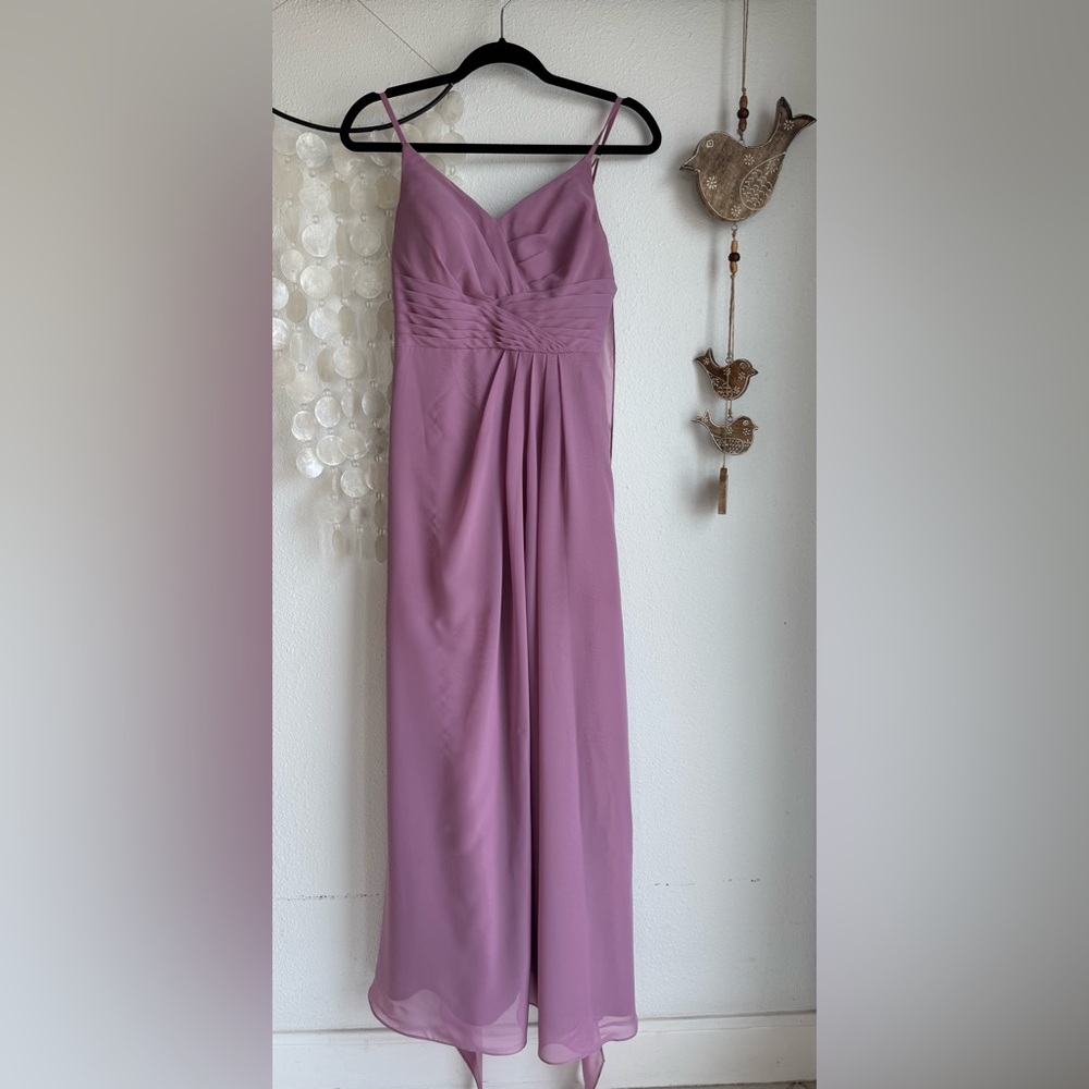 JJs House Mauve Spaghetti Strap Gown Size 0